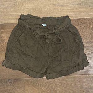 Aerie green camp shorts